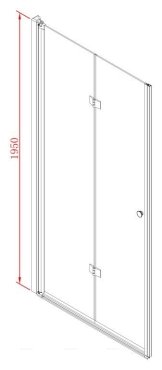 ELENA-W-BS-12-90-C-Cr Душевая дверь