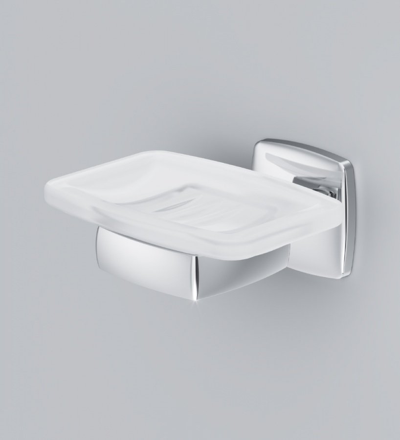 A9034200 Gem, Стеклянная мыльница с настенным держателем A9034200 Gem, Стеклянная мыльница с настенным держателем