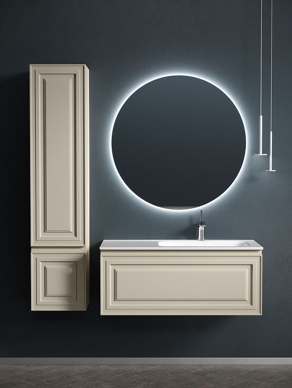 Тумба подвесная SANCOS Very 995х445х406, c одним  ящиком оснащенным доводчиками, правая , Beige Soft , арт.VR100RCE Тумба подвесная SANCOS Very 995х445х406, c одним  ящиком оснащенным доводчиками, правая , Beige Soft , арт.VR100RCE