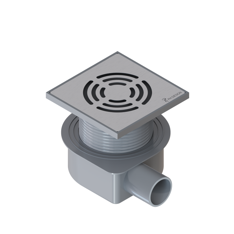 Душевой трап SMART DESIGN 10x10 cm, нерж.сталь ХРОМ Душевой трап SMART DESIGN 10x10 cm, нерж.сталь ХРОМ