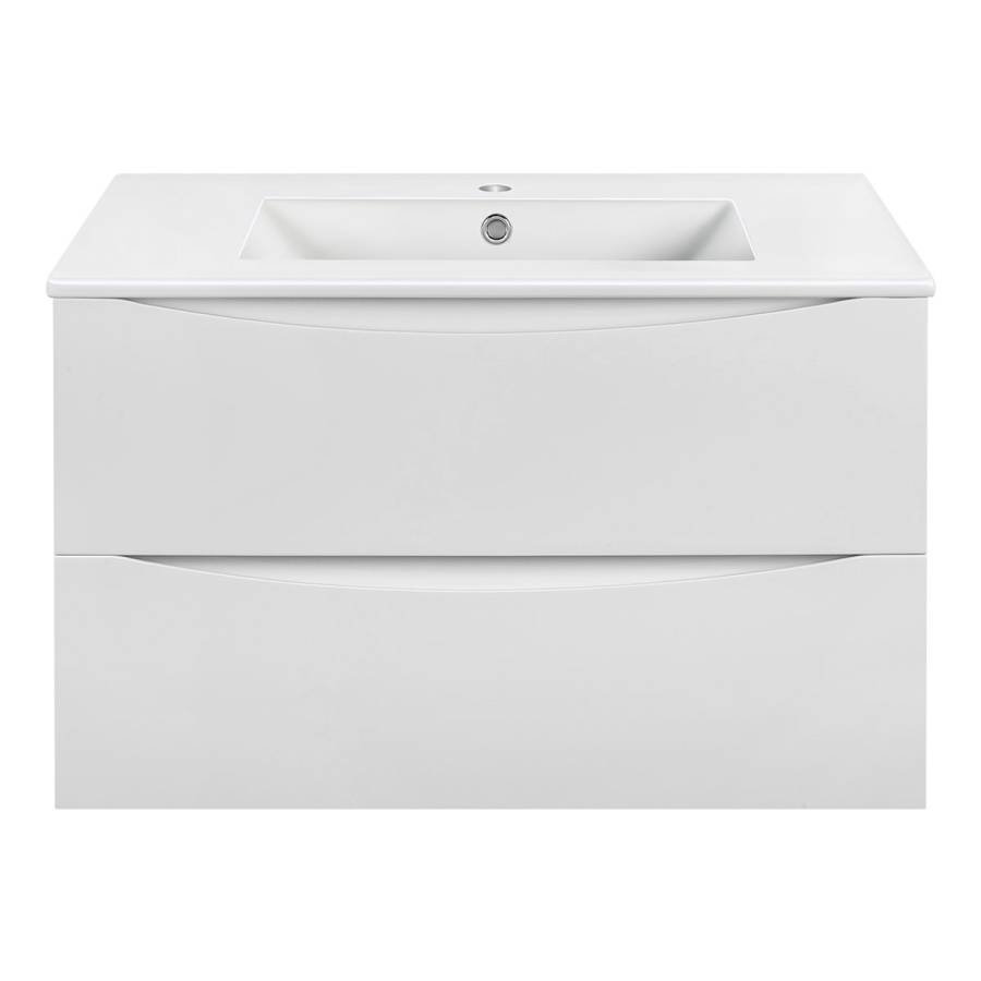 База под керамическую раковину Mia 800 подвесная, 2 выкатных ящика soft close, G.White База под керамическую раковину Mia 800 подвесная, 2 выкатных ящика soft close, G.White