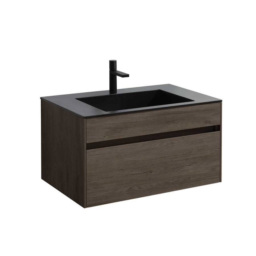 База под раковину Chiara 800 подвесная, 1 выкатной ящик soft-close, R.Oak База под раковину Chiara 800 подвесная, 1 выкатной ящик soft-close, R.Oak