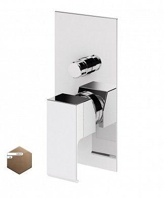 PORTA-VDIM-SS Встраиваемый однорычажный смеситель для душа с переключателем, исполнение sunset