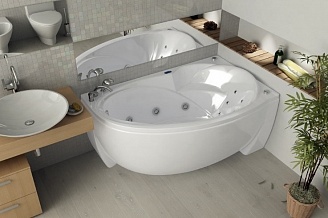 Ванна  Бетта 160 прав.пустая с фр.экр. (вклеенный каркас)