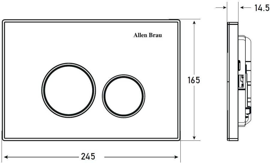 Клавиша смыва Allen Brau Priority 9.20001.20 белый глянец Клавиша смыва Allen Brau Priority 9.20001.20 белый глянец