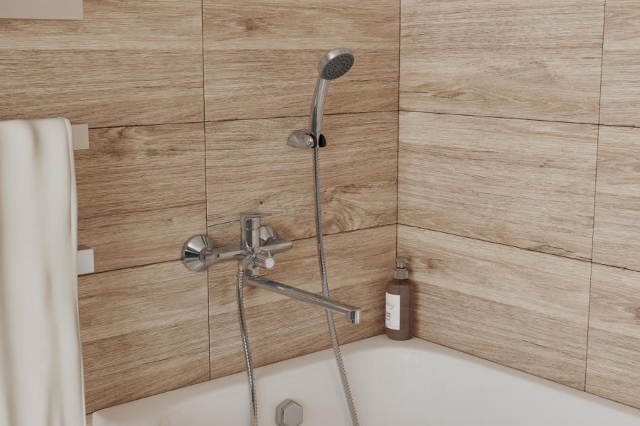 Смеситель для ванны с длинным поворотным изливом RUSH Haiti (HA1935-51) Смеситель для ванны с длинным поворотным изливом RUSH Haiti (HA1935-51)