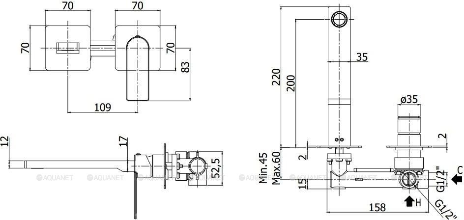 Смеситель для раковины Paffoni Tango TA105ST70 (с внутренней частью) Смеситель для раковины Paffoni Tango TA105ST70 (с внутренней частью)