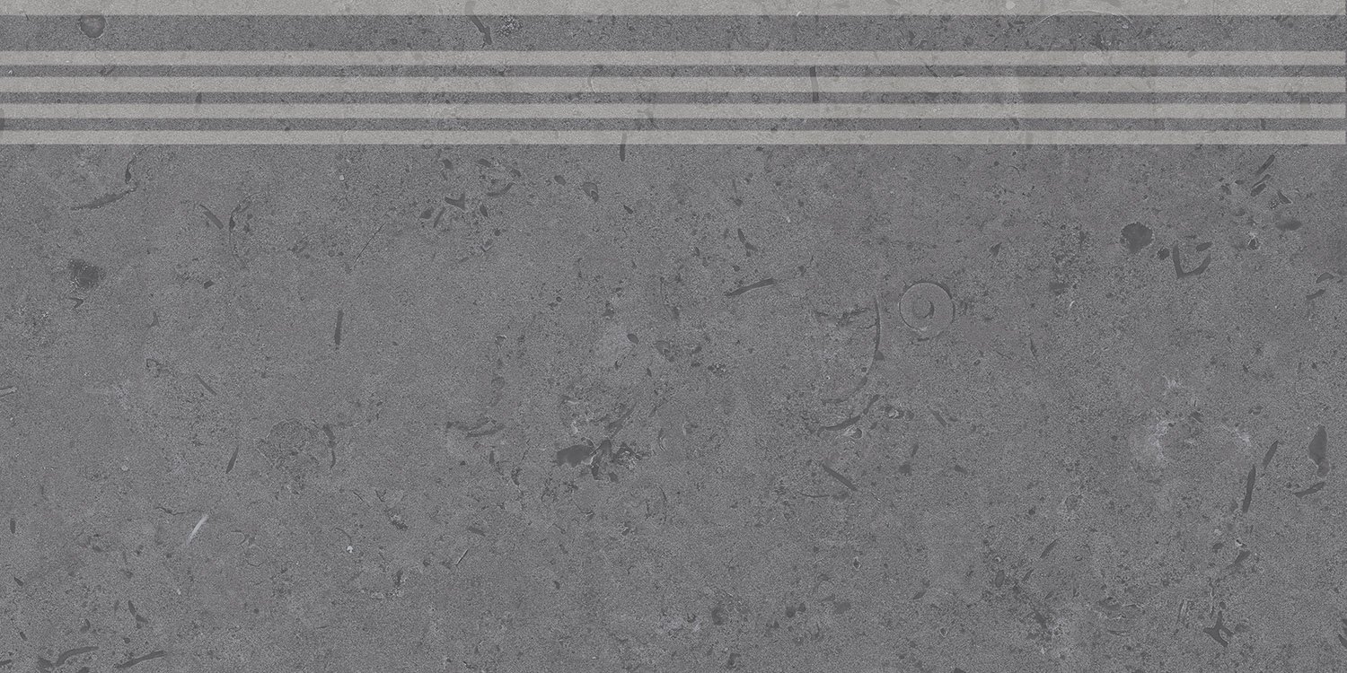 Ступень Про Лаймстоун серый темный натуральный обрезной 30x60x0,9 Ступень Про Лаймстоун серый темный натуральный обрезной 30x60x0,9