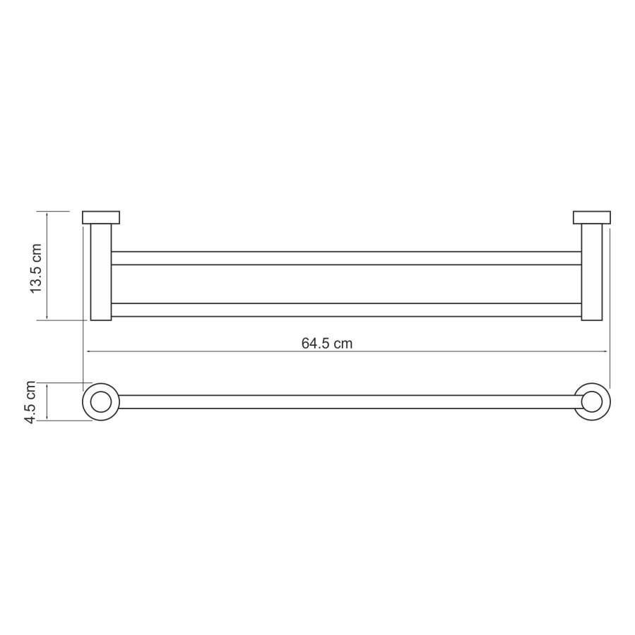 Donau K-9440 Держатель полотенец двойной Donau K-9440 Держатель полотенец двойной