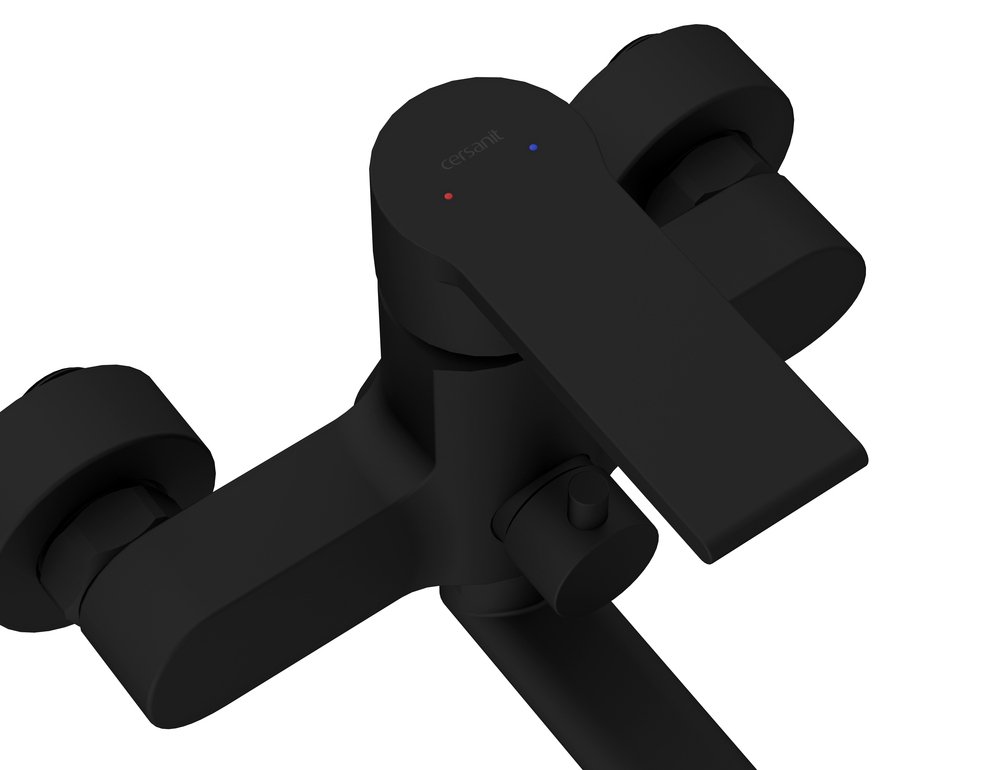 Смеситель для ванны BRASKO BLACK с длинным изливом Смеситель для ванны BRASKO BLACK с длинным изливом