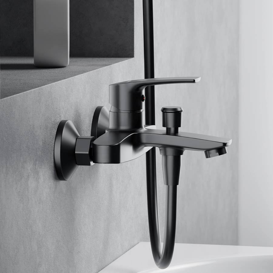 481000300 Eclipse 2.0, смеситель для ванной и душа, черный 481000300 Eclipse 2.0, смеситель для ванной и душа, черный