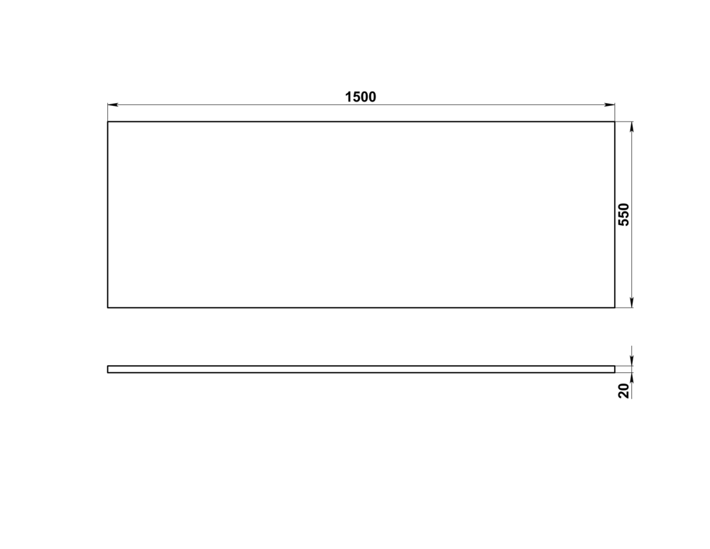 Панель для ванны фронтальная NATURE 150 Панель для ванны фронтальная NATURE 150
