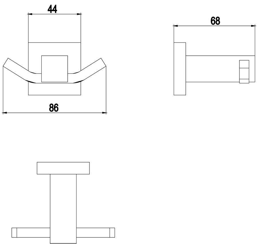 Двойной крючок Timo Selene 10012/00 Двойной крючок Timo Selene 10012/00