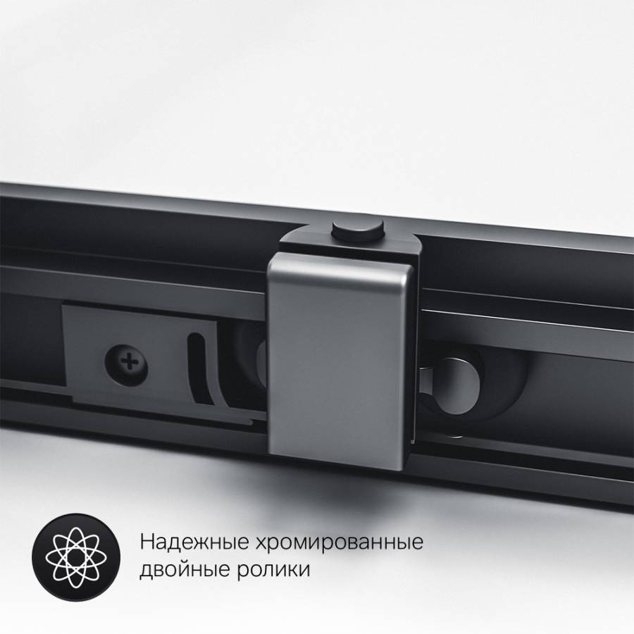 W93G-404-120290-BT Gem S Twin Slide 120x90. Душевое ограждение,120x90, профиль Черный мат., стекло п W93G-404-120290-BT Gem S Twin Slide 120x90. Душевое ограждение,120x90, профиль Черный мат., стекло п