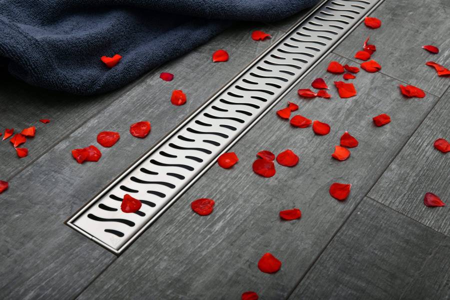 Душевой лоток 35 см Creto Zigzag CRE-350 ZH с решеткой, хром Душевой лоток 35 см Creto Zigzag CRE-350 ZH с решеткой, хром