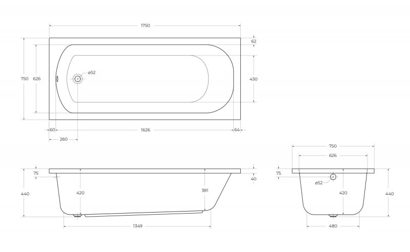 Передняя панель для акриловой ванны с комплектом крепежа для установки на каркасе ECO-155-F-SCR-W37 Передняя панель для акриловой ванны с комплектом крепежа для установки на каркасе ECO-155-F-SCR-W37