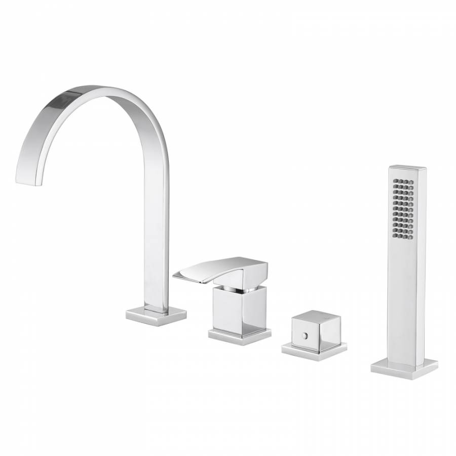 Смеситель ABBER Wasserfall AF8613 на борт ванны, хром Смеситель ABBER Wasserfall AF8613 на борт ванны, хром