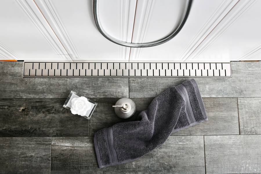 Душевой лоток 35 см Creto Snake CRE-350 SH с решеткой, хром Душевой лоток 35 см Creto Snake CRE-350 SH с решеткой, хром