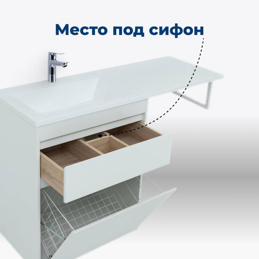 Тумба под раковину Aquanet Токио 68 белый (напольная, 1 ящик) Тумба под раковину Aquanet Токио 68 белый (напольная, 1 ящик)