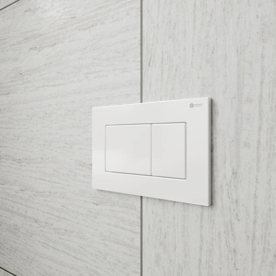 Клавиша смыва Point Ника PN44081W для инсталляции, белая Клавиша смыва Point Ника PN44081W для инсталляции, белая