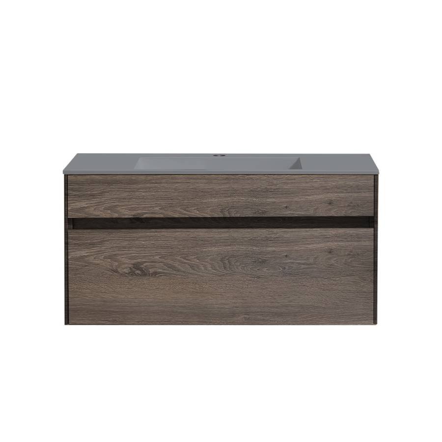 База под раковину Chiara 1000 подвесная, 1 выкатной ящик soft-close, R.Oak База под раковину Chiara 1000 подвесная, 1 выкатной ящик soft-close, R.Oak