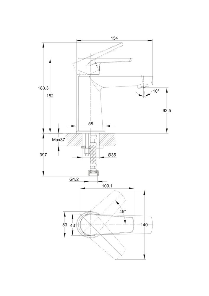 Смеситель для раковины MODUO Смеситель для раковины MODUO
