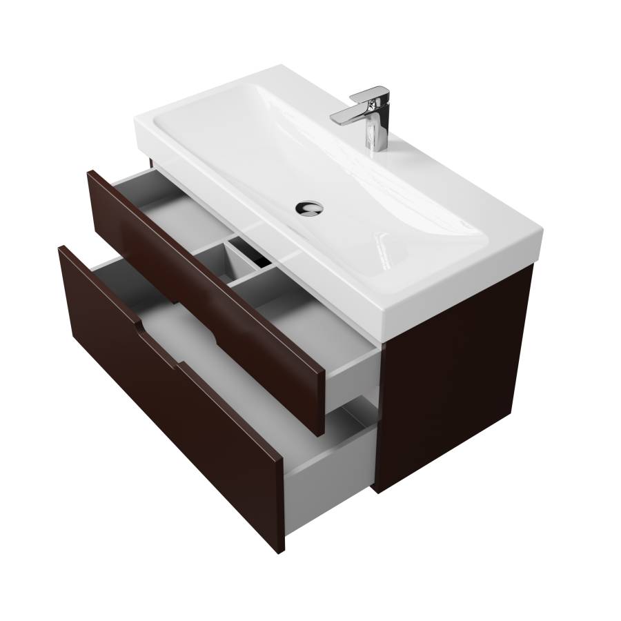Тумба под раковину Creto Malibu Chocolate 100 Тумба под раковину Creto Malibu Chocolate 100