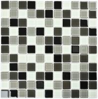 Мозаика стеклянная Carbon mix (чип 4*25*25) 300*300(22шт.-1.98м2), м2 Мозаика стеклянная Carbon mix (чип 4*25*25) 300*300(22шт.-1.98м2), м2