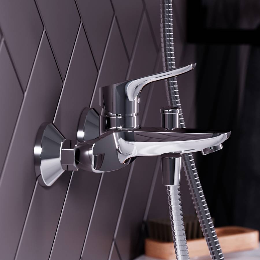 771000001 Jupiter, Смеситель Для ванны и душа, Хром 771000001 Jupiter, Смеситель Для ванны и душа, Хром