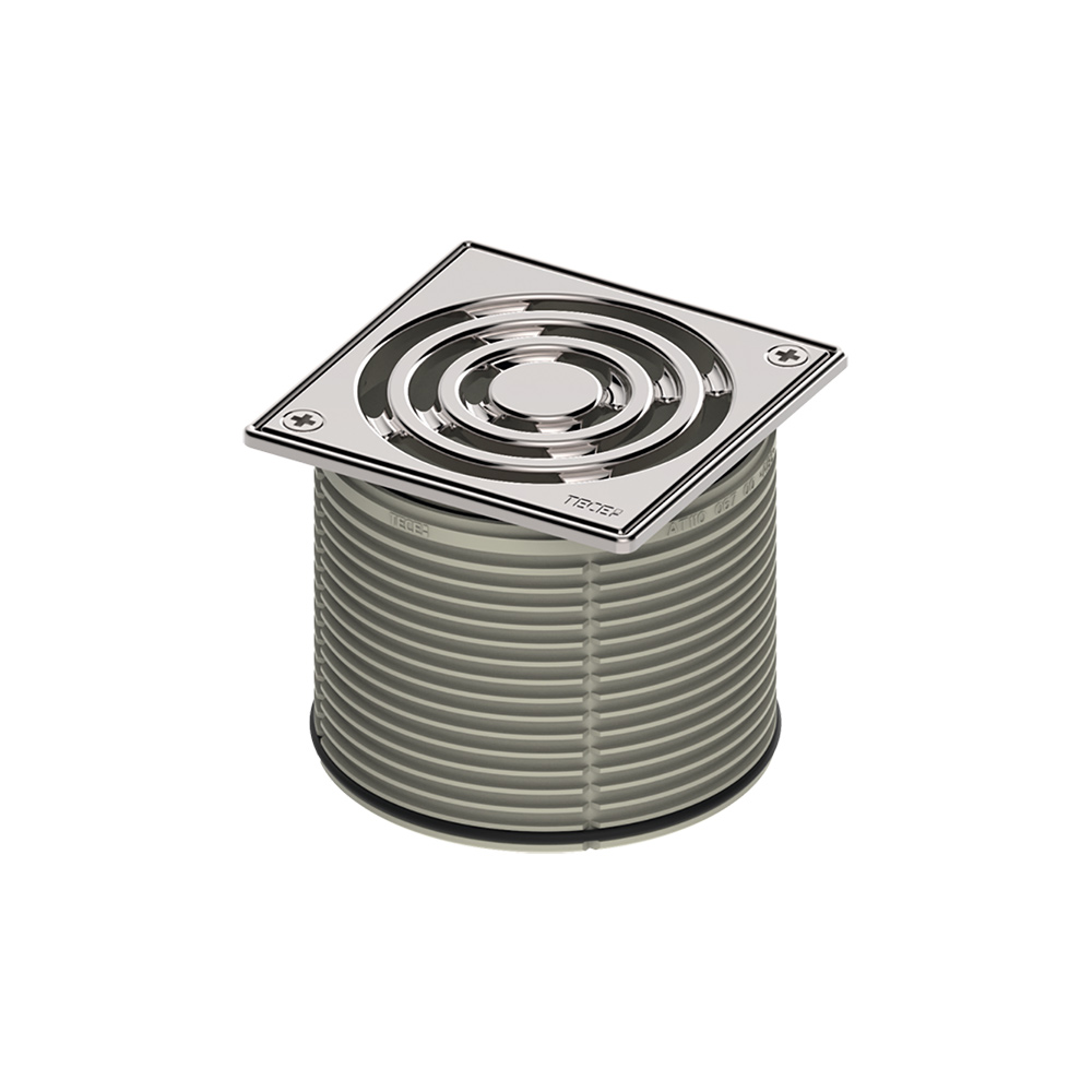 Декоративная решетка TECEdrainpoint S, 100 мм, в стальной рамке, с фиксаторами, с монтажным элементом Декоративная решетка TECEdrainpoint S, 100 мм, в стальной рамке, с фиксаторами, с монтажным элементом