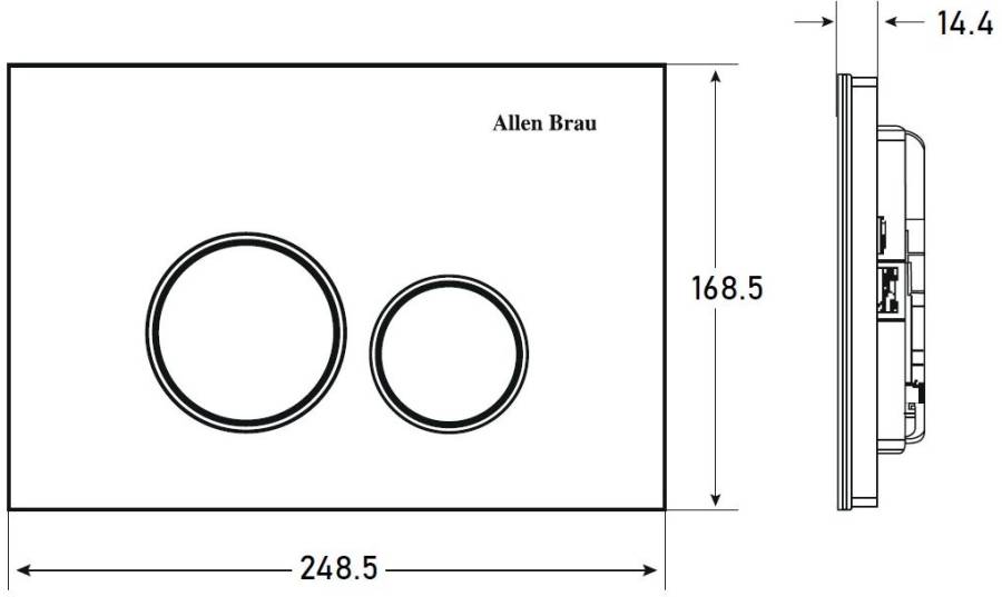 Клавиша смыва Allen Brau Priority 9.20005.20 белый глянец Клавиша смыва Allen Brau Priority 9.20005.20 белый глянец