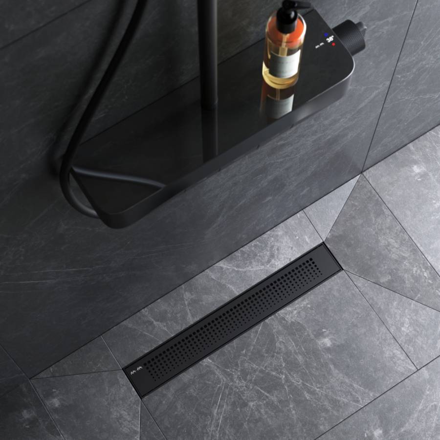 W02SC-P11-050-01BM PrimeFlow Трап для душа линейный универс затвор Cut Gradient 50см цвет черн мат W02SC-P11-050-01BM PrimeFlow Трап для душа линейный универс затвор Cut Gradient 50см цвет черн мат