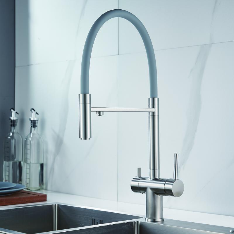 Смеситель для кухни с гибким изливом Shevanik S178 S178L Смеситель для кухни с гибким изливом Shevanik S178 S178L