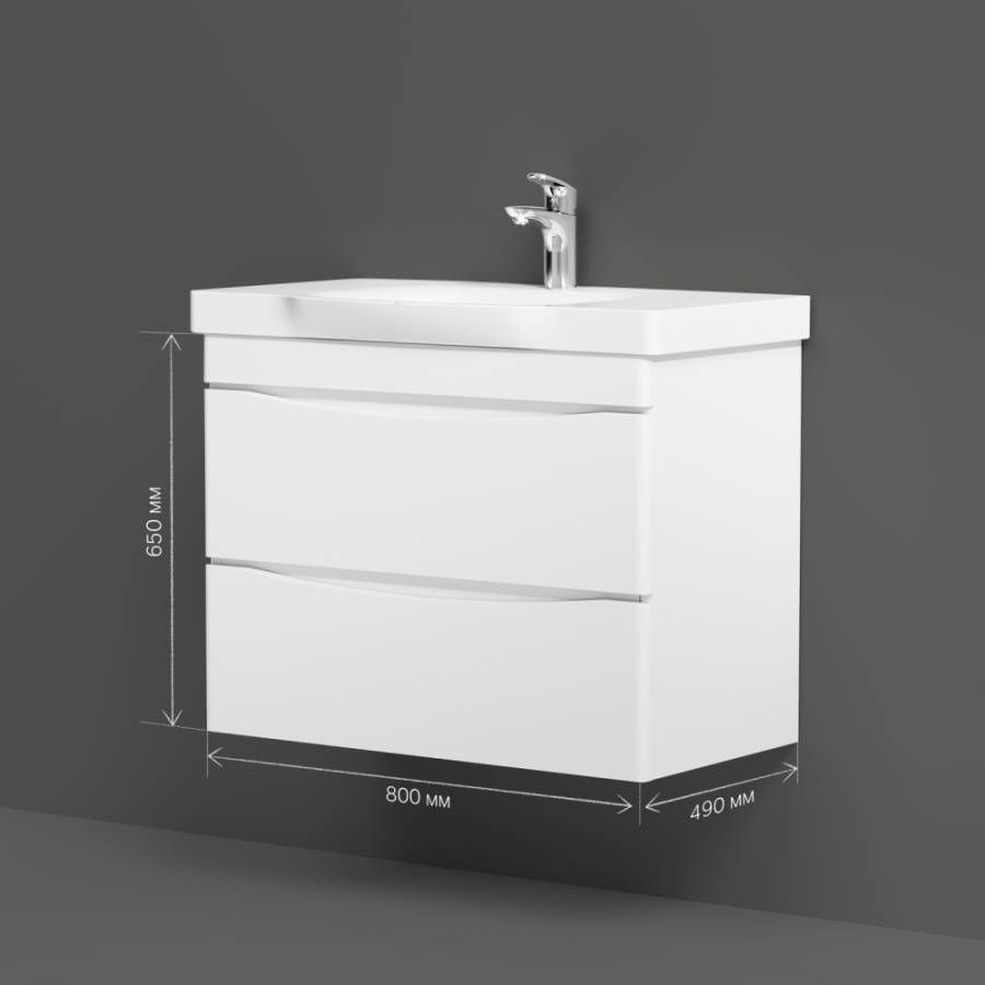 База под раковину подвесная M80FHX0802WG База под раковину подвесная M80FHX0802WG