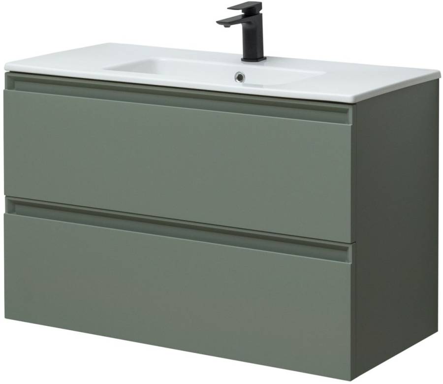 Тумба под раковину Allen Brau Eclipse 100 1.E1003.CGM олива матовый Тумба под раковину Allen Brau Eclipse 100 1.E1003.CGM олива матовый
