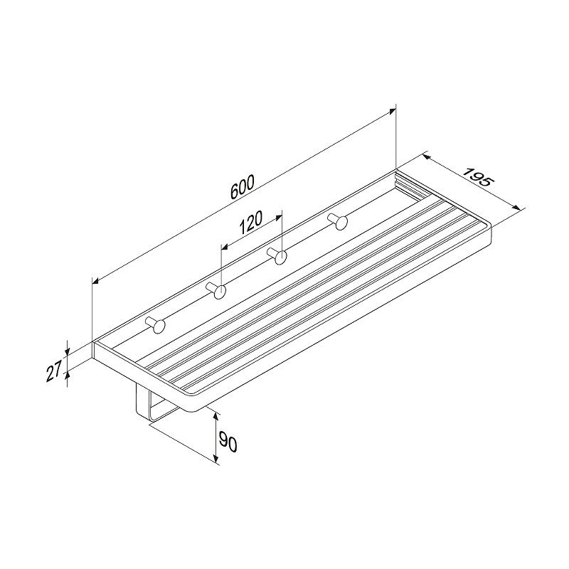 DA7737700 Jupiter Полка для полотенец DA7737700 Jupiter Полка для полотенец