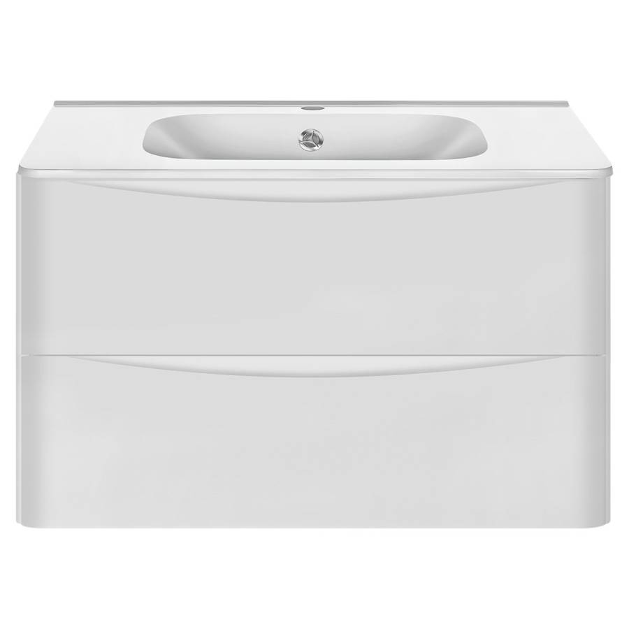 База под раковину Paola 800 подвесная, 2 выкатных ящика soft close, G.White База под раковину Paola 800 подвесная, 2 выкатных ящика soft close, G.White