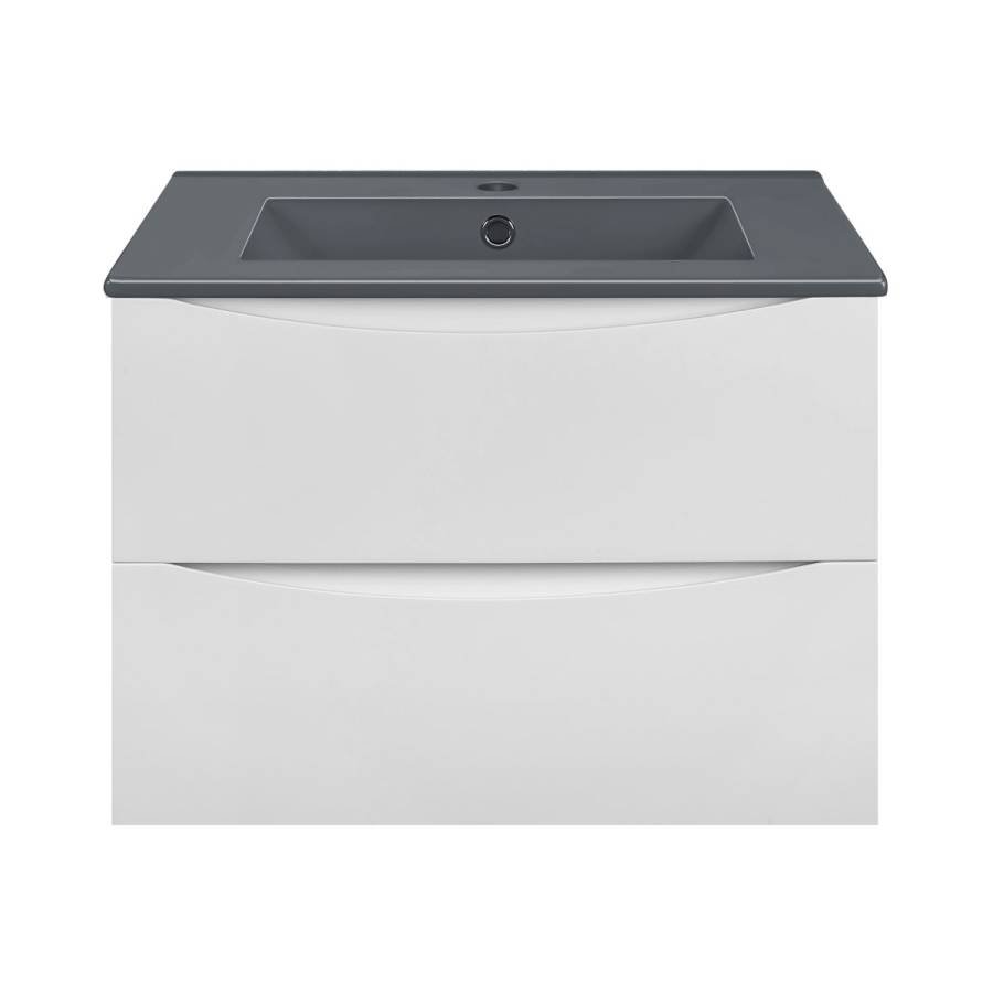 База под керамическую раковину Mia 600 подвесная, 2 выкатных ящика soft close, G.White База под керамическую раковину Mia 600 подвесная, 2 выкатных ящика soft close, G.White