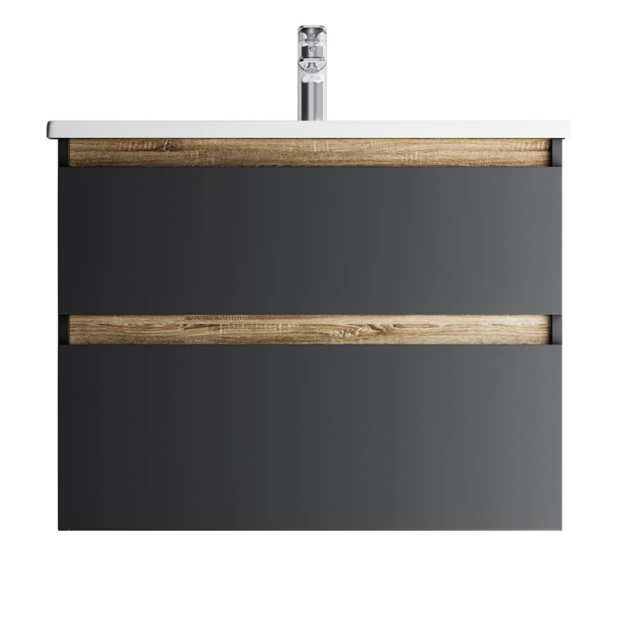 M85AFHX0802BM X-Joy, База под раковину, подвесная, 80 см, 2 ящика, Черный матовый M85AFHX0802BM X-Joy, База под раковину, подвесная, 80 см, 2 ящика, Черный матовый