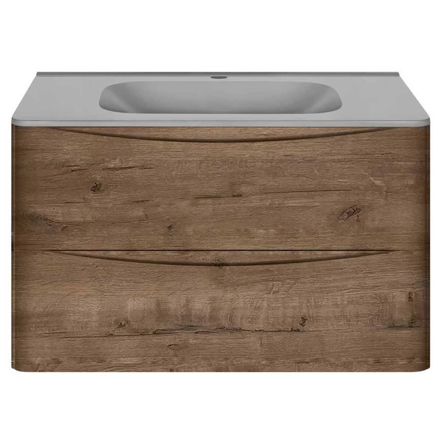 База под раковину Paola 800 подвесная, 2 выкатных ящика soft close, V.Oak База под раковину Paola 800 подвесная, 2 выкатных ящика soft close, V.Oak