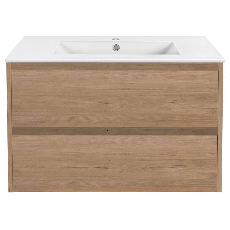 База под раковину Gio 800 подвесная, 2 выкатных ящика soft-close, N.Oak База под раковину Gio 800 подвесная, 2 выкатных ящика soft-close, N.Oak