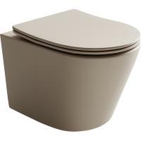 Подвесной унитаз Balearica Rimless (цвет Капучино Матовый)