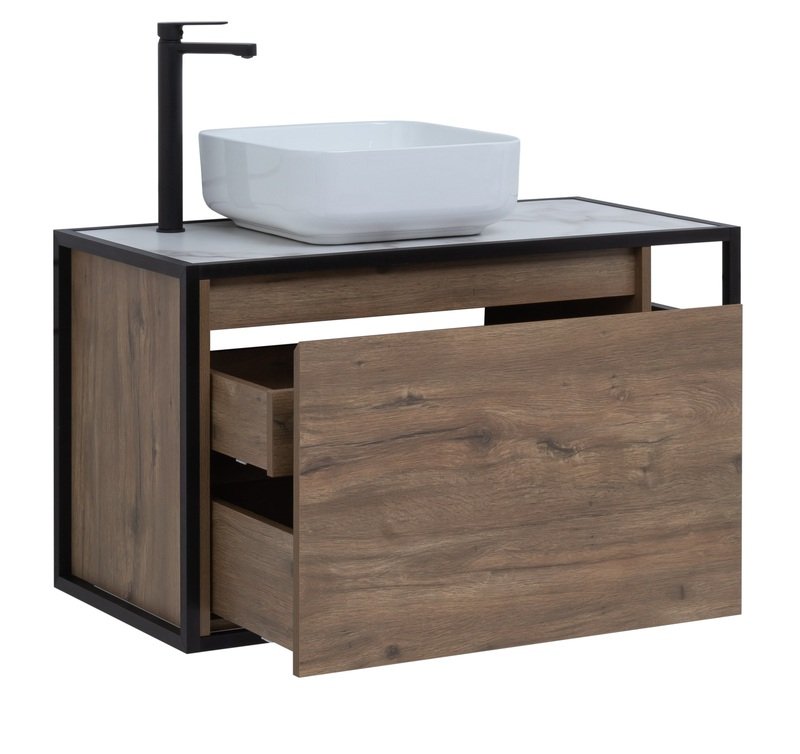 Тумба под раковину Aquanet Nova Lite Loft 90 L дуб рустикальный Тумба под раковину Aquanet Nova Lite Loft 90 L дуб рустикальный