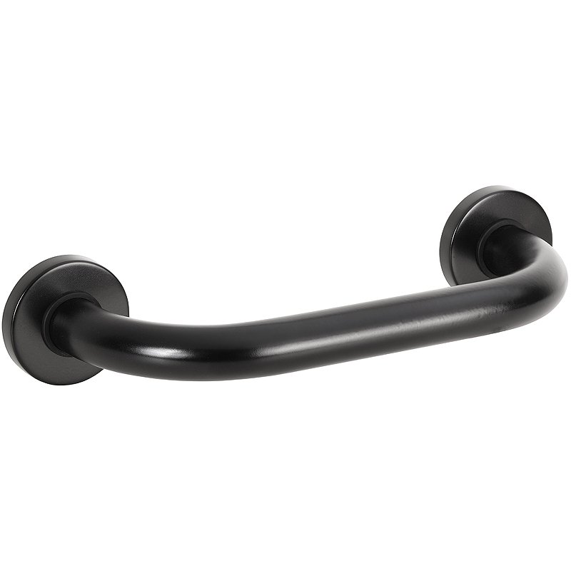 Поручень Bemeta Help 301100300 Черный матовый, 300 мм,  чёрный с крышками Поручень Bemeta Help 301100300 Черный матовый, 300 мм,  чёрный с крышками