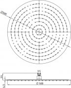 Верхний душ 3D круглый RGW SP-81, RGW 21148150-01 Верхний душ 3D круглый RGW SP-81, RGW 21148150-01