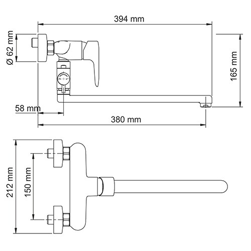 Vils 5602L Смеситель для ванны с длинным изливом Wasserkraft Vils 5602L Смеситель для ванны с длинным изливом Wasserkraft