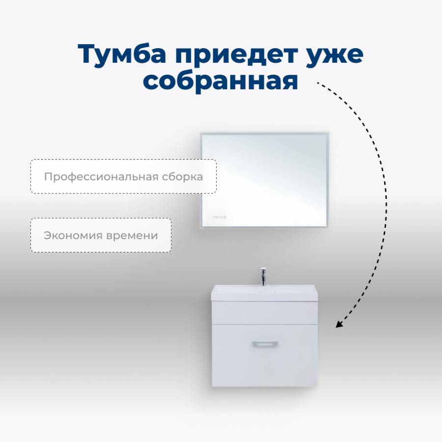 Тумба под раковину Aquanet Нота 50 белый Тумба под раковину Aquanet Нота 50 белый