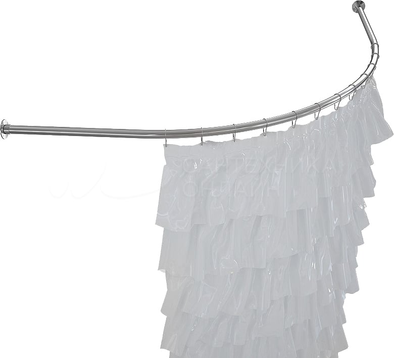 Карниз для ванны Aquanet Luna полукруглый 155х100 Карниз для ванны Aquanet Luna полукруглый 155х100