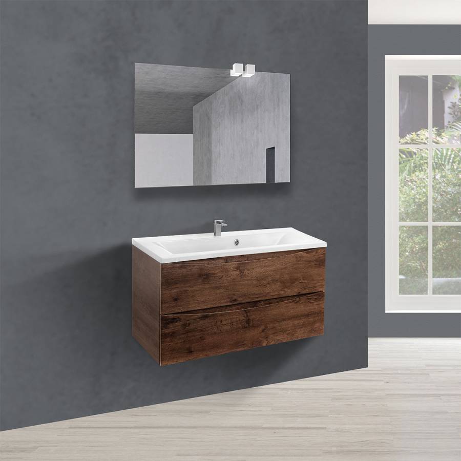 База под раковину Mia 900 подвесная, 2 выкатных ящика soft close, R.Wood База под раковину Mia 900 подвесная, 2 выкатных ящика soft close, R.Wood