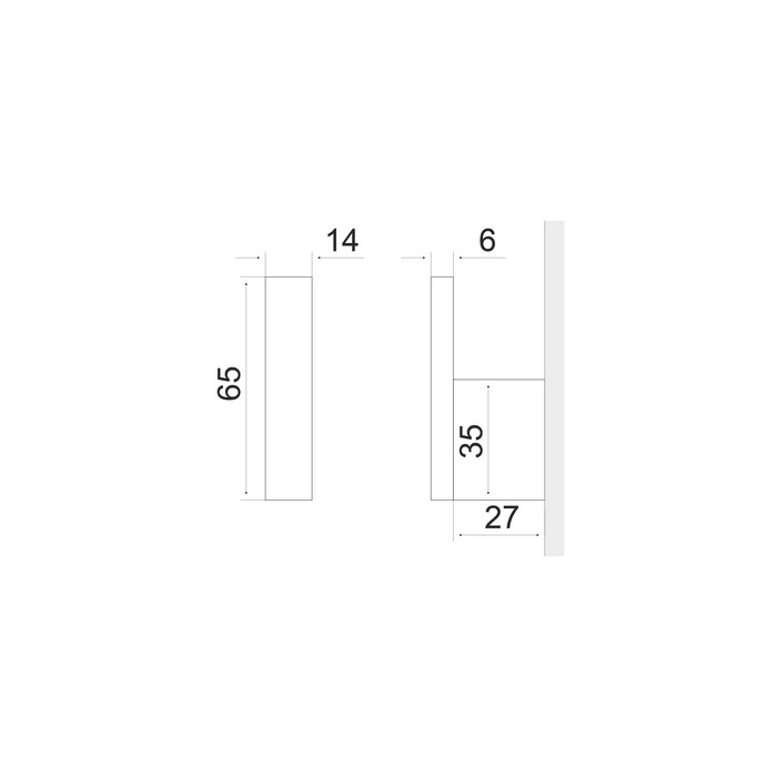 Крючок одинарный EXCELLENT Riko (хром) Крючок одинарный EXCELLENT Riko (хром)